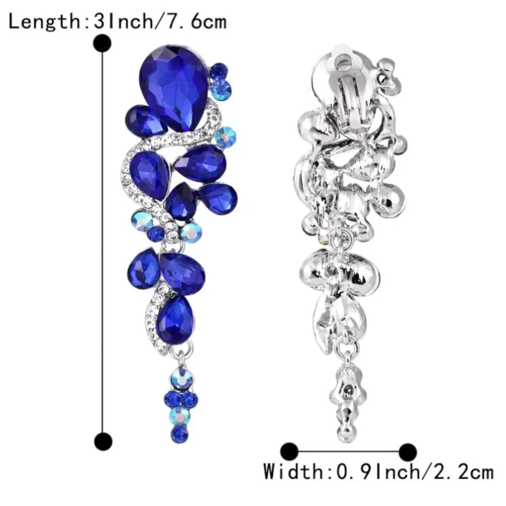 BijouStudios Clip On Earrings silver tone